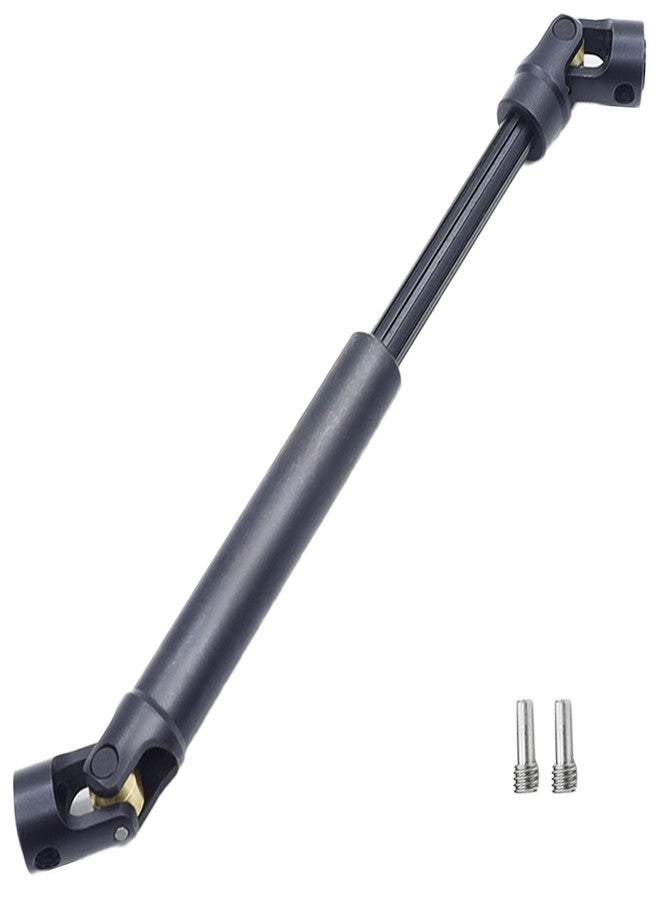 HOPLEX Stainless Steel Driveshaft with Black Coating Heavy-Duty Drive Shaft for TRX4 Axial SCX10 90046 AXI03007 Redcat Gen 8 RC 1/10 Crawler Car Upgrade Accessories(105-145MM) - Image 1